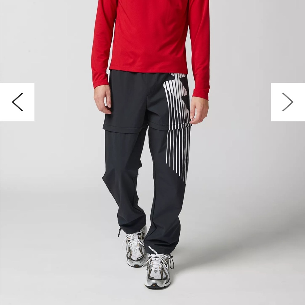 Men’s Urban Outfitters Without Walls Black and White Convertible Wind Pant